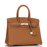Hermes Birkin 30 Gold Togo Palladium Hardware