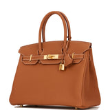 Hermes Birkin 30 Gold Togo Gold Hardware
