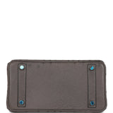 Hermes Birkin 25 Graphite Ostrich Palladium Hardware