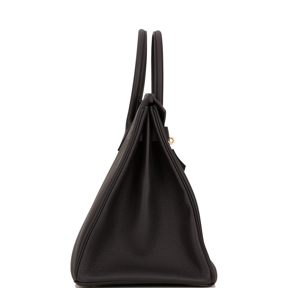 Hermes Birkin 35 Black Togo Gold Hardware