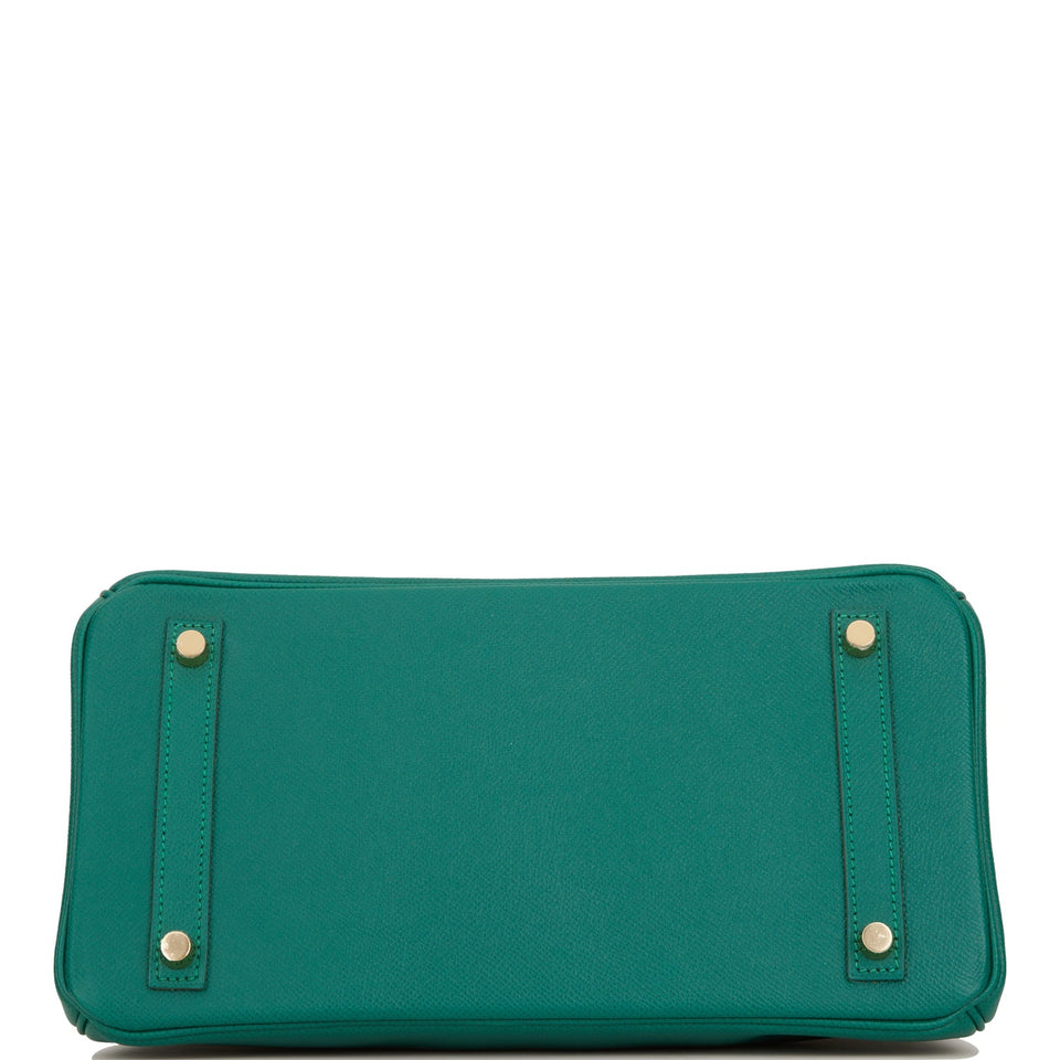 Hermes Birkin 30 Malachite Epsom Gold Hardware