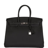 Hermes Birkin 35 Black Togo Palladium Hardware