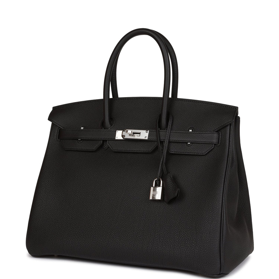 Hermes Birkin 35 Black Togo Palladium Hardware