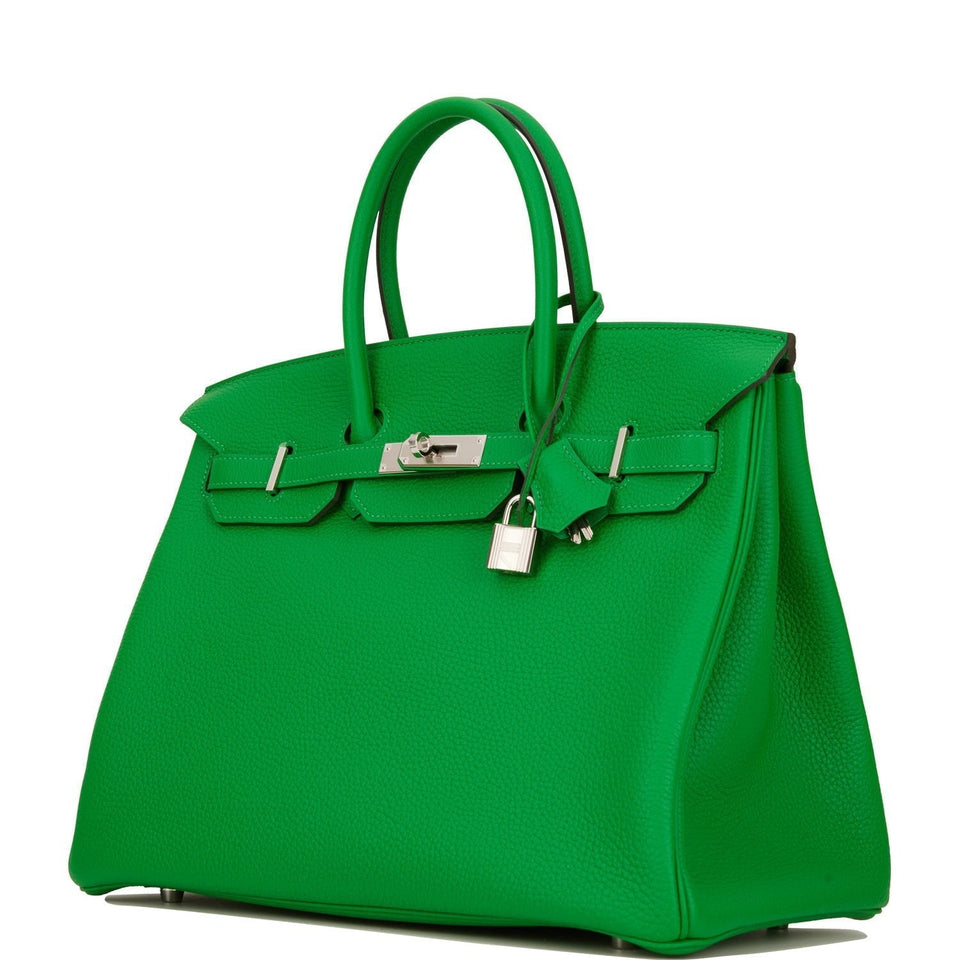 Hermes Birkin 35 Bambou Clemence Palladium Hardware