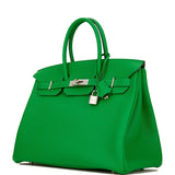 Hermes Birkin 35 Bambou Clemence Palladium Hardware