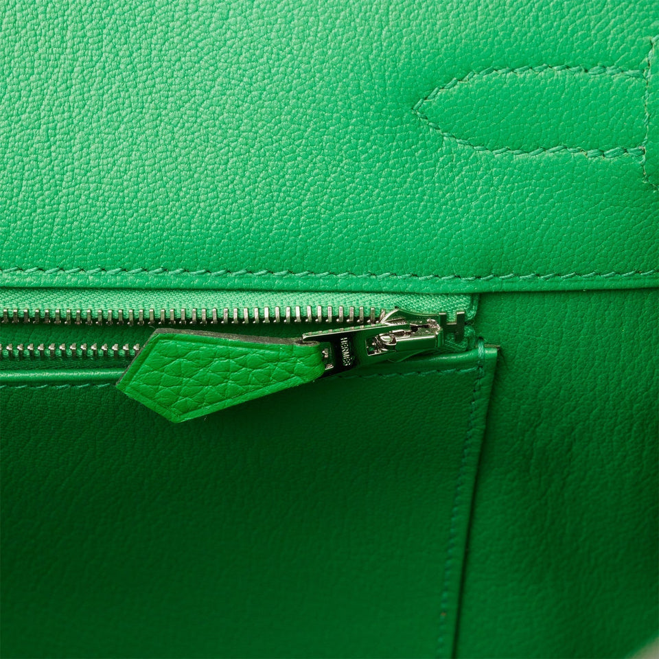 Hermes Birkin 35 Bambou Clemence Palladium Hardware