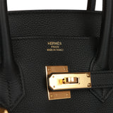 Hermes Birkin 35 Black Togo Gold Hardware