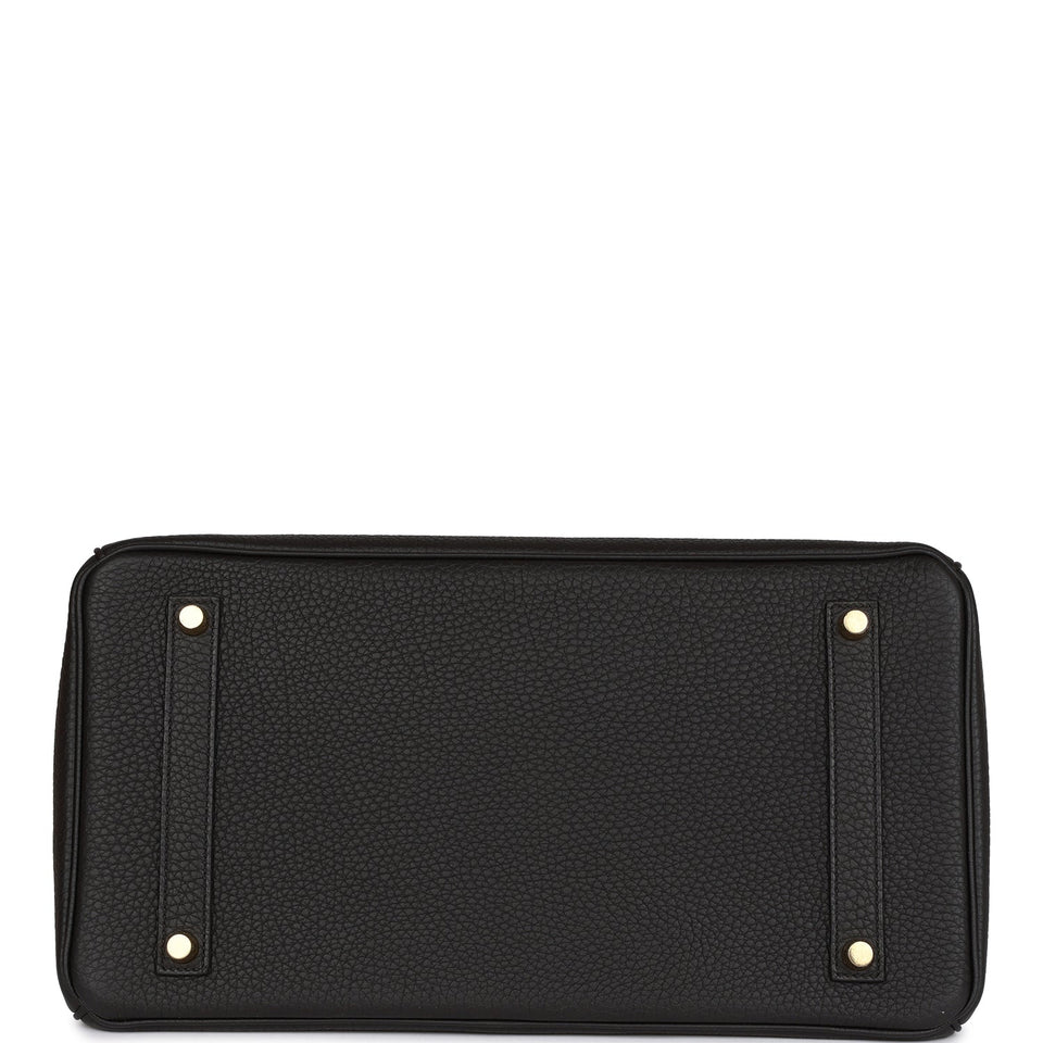Hermes Birkin 35 Black Togo Gold Hardware