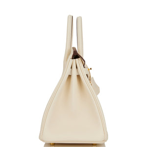 Hermes Birkin 25 Nata Swift Gold Hardware