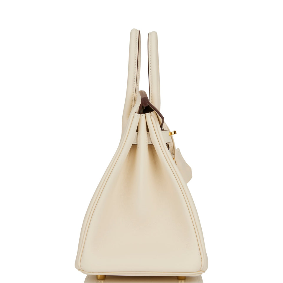 Hermes Birkin 25 Nata Swift Gold Hardware