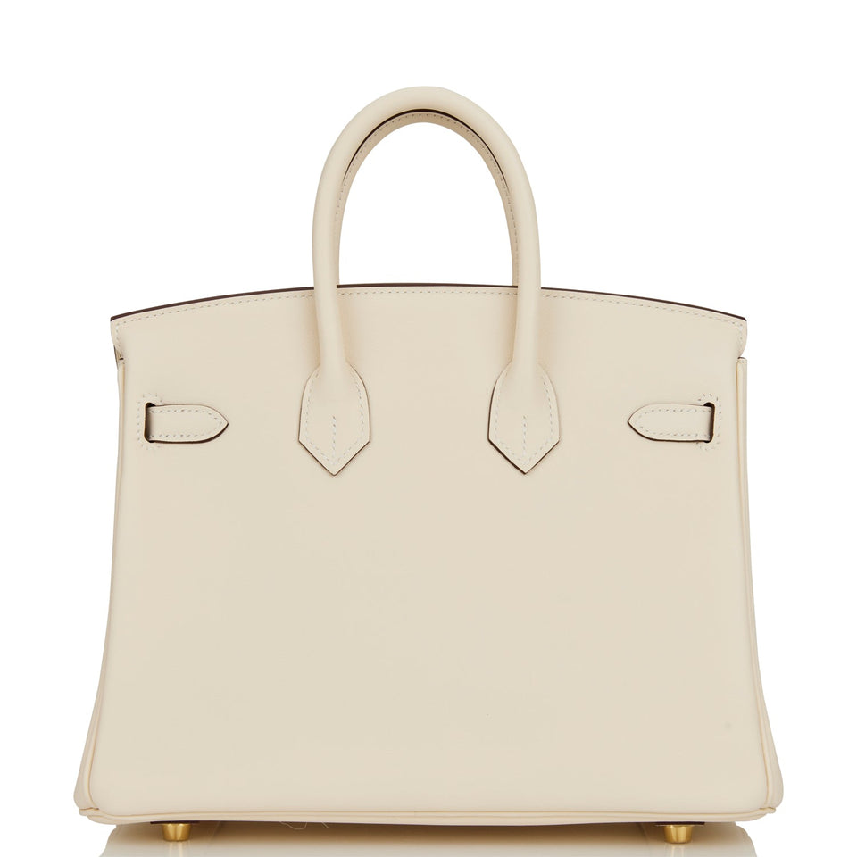 Hermes Birkin 25 Nata Swift Gold Hardware