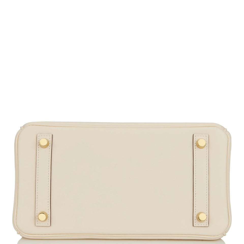 Hermes Birkin 25 Nata Swift Gold Hardware