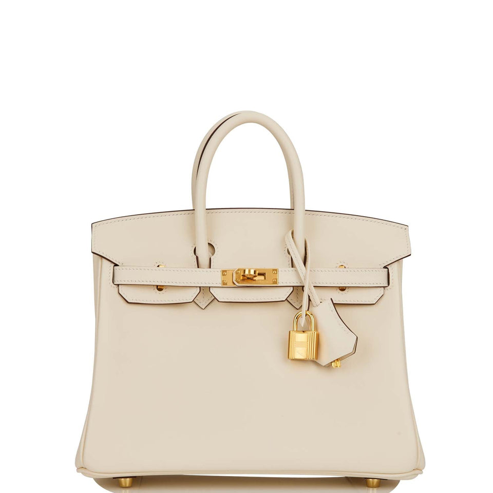 Hermes Birkin 25 Nata Swift Gold Hardware