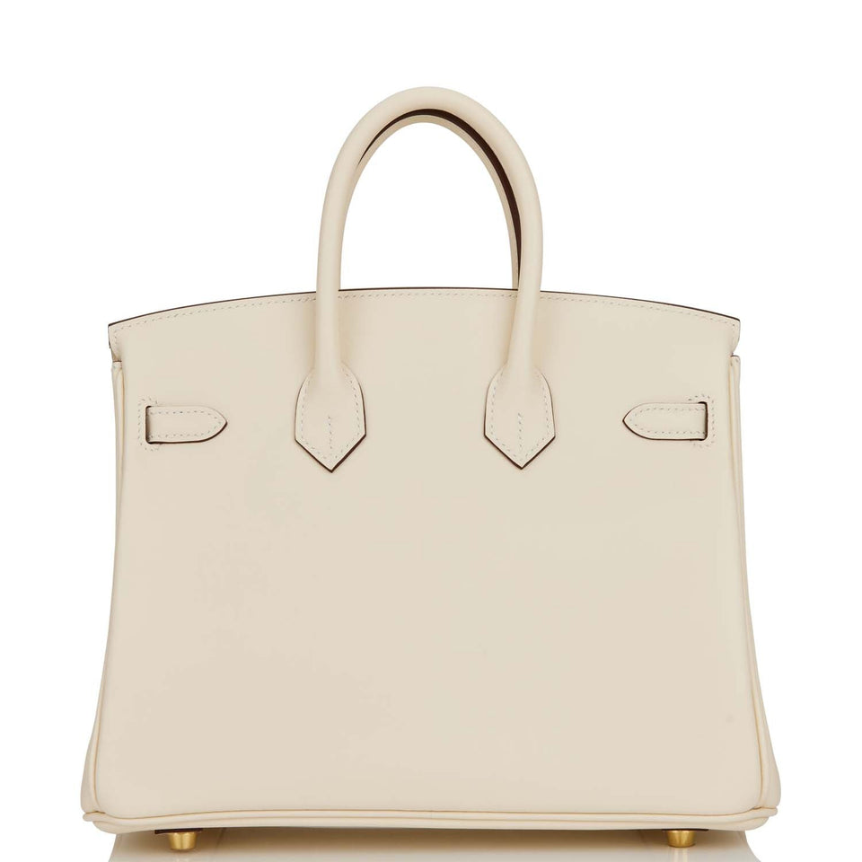 Hermes Birkin 25 Nata Swift Gold Hardware