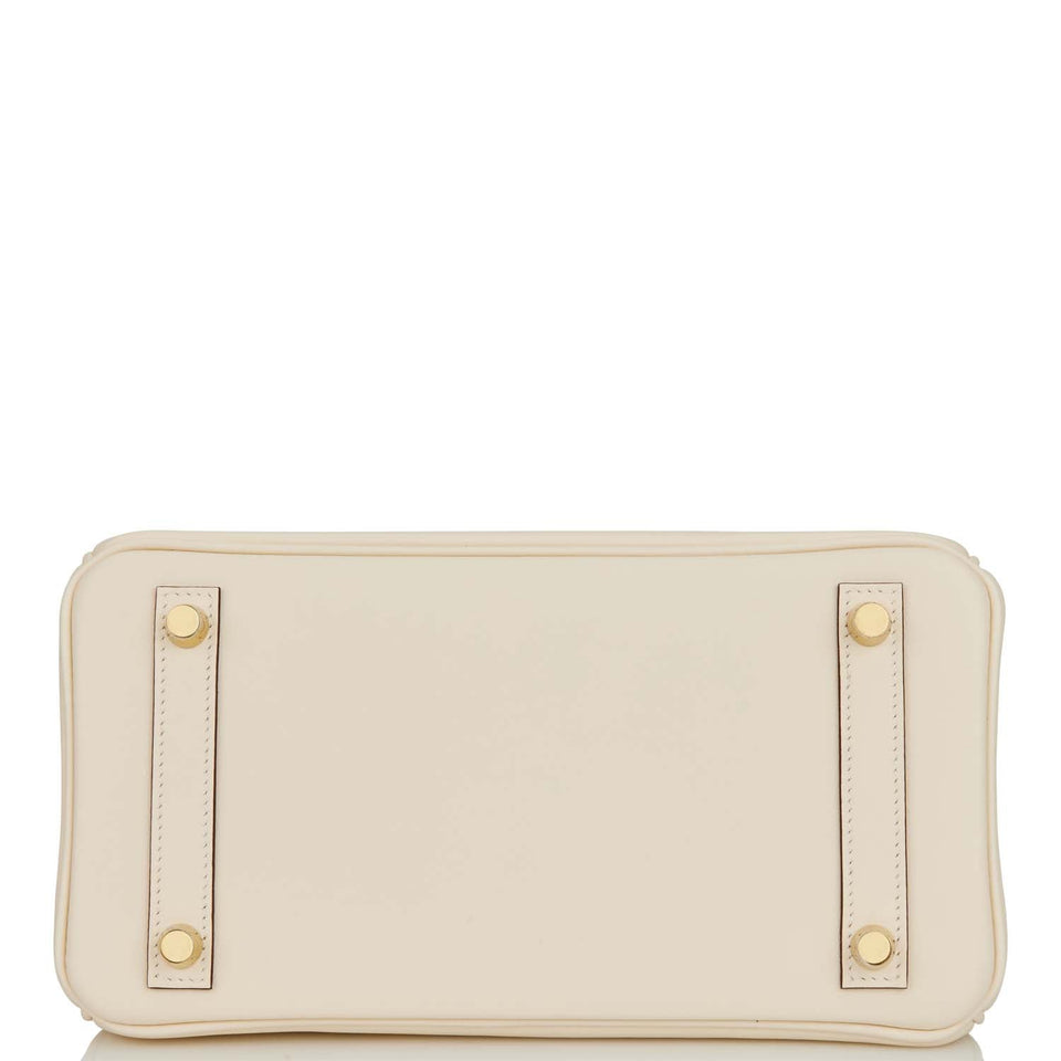 Hermes Birkin 25 Nata Swift Gold Hardware