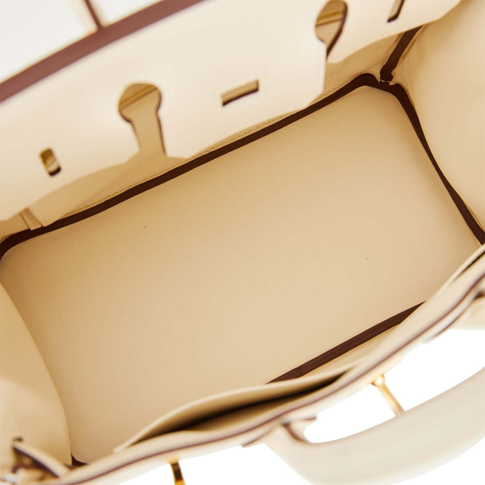Hermes Birkin 25 Nata Swift Gold Hardware