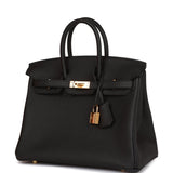 Hermes Birkin 25 Black Togo Gold Hardware