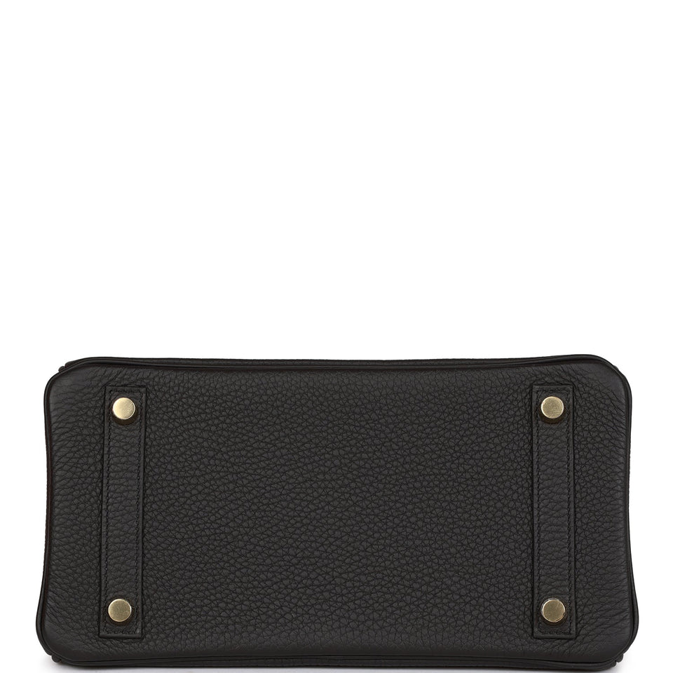 Hermes Birkin 25 Black Togo Gold Hardware