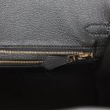 Hermes Birkin 25 Black Togo Gold Hardware