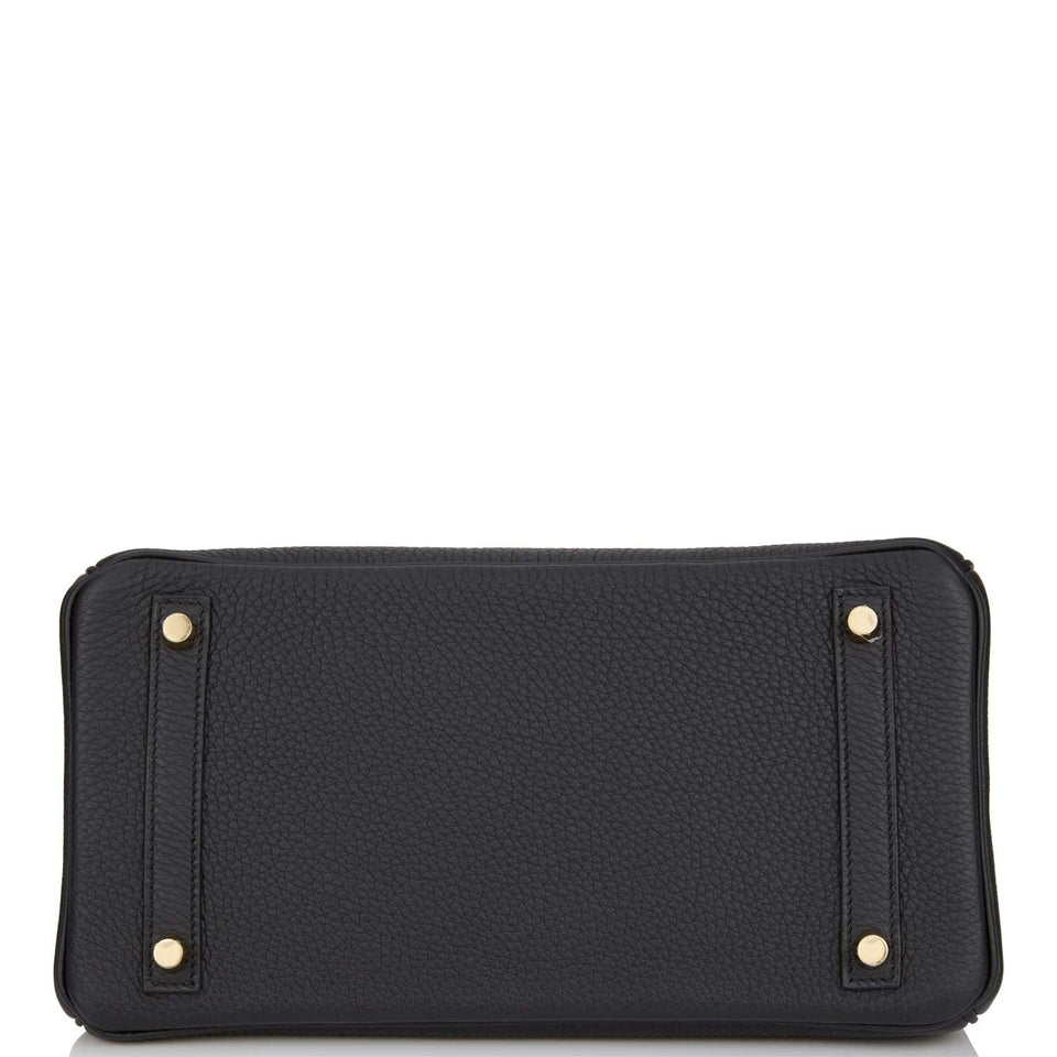 Hermes Birkin 30 Black Togo Gold Hardware