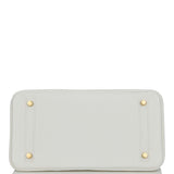 Hermes Birkin 30 White Clemence Gold Hardware