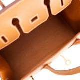 Hermes Birkin Sellier 25 Gold Epsom Gold Hardware