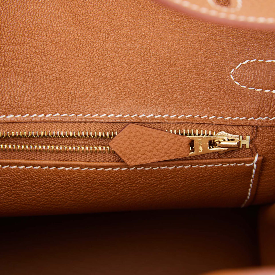 Hermes Birkin 25 Gold Togo Gold Hardware