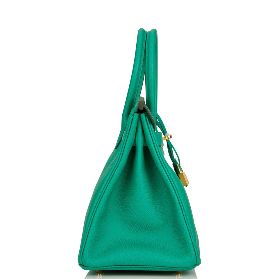 Hermes Birkin 30 Vert Jade Epsom Gold Hardware