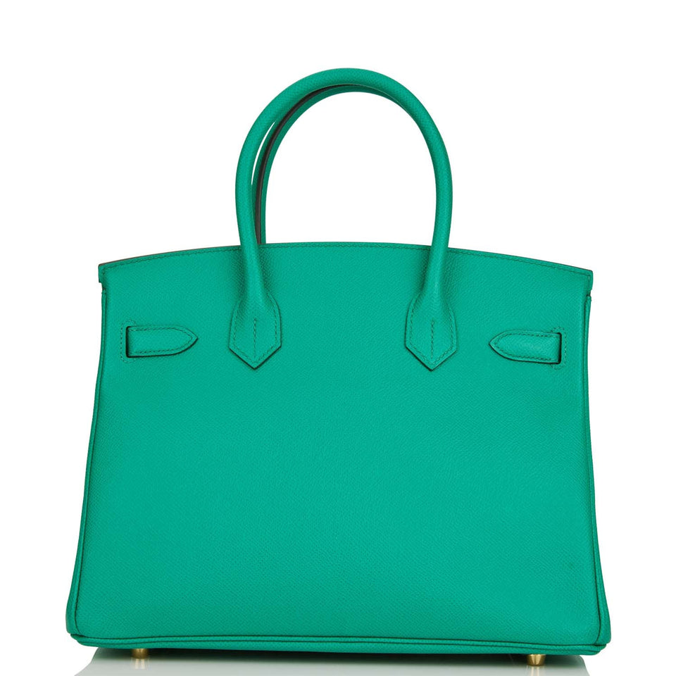 Hermes Birkin 30 Vert Jade Epsom Gold Hardware