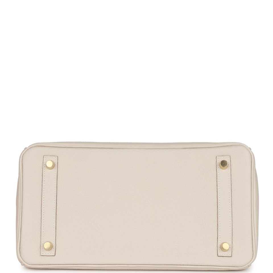 Hermes Birkin 30 Craie Togo Gold Hardware