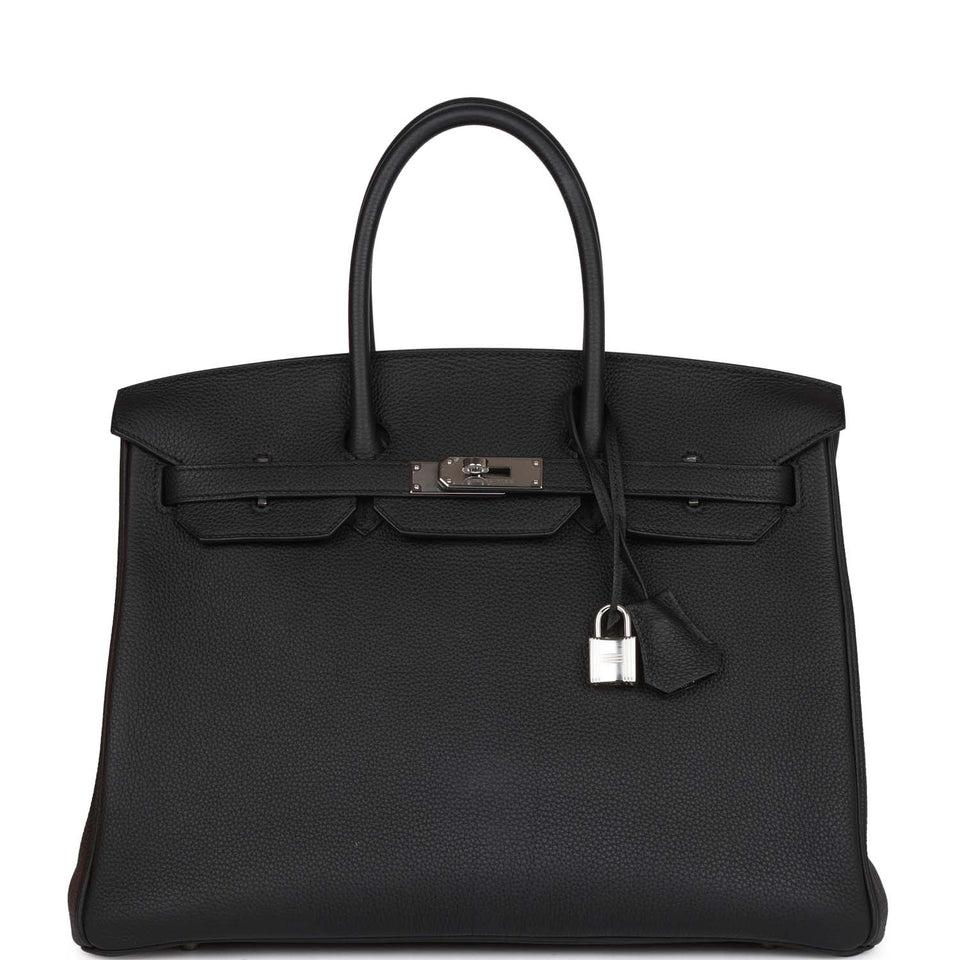 Hermes Birkin 35 Black Togo Palladium Hardware