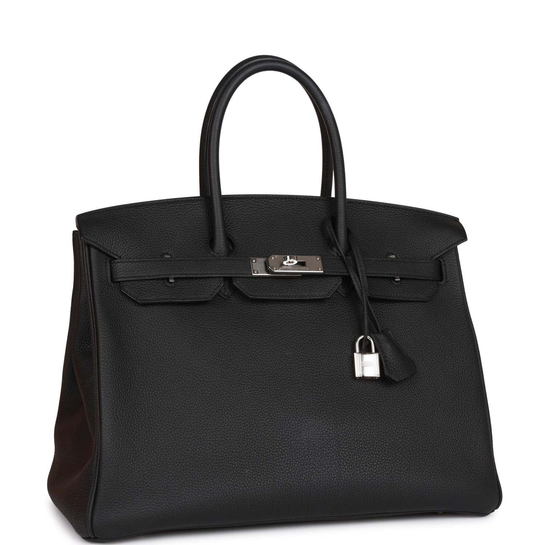 Hermes Birkin 35 Black Togo Palladium Hardware