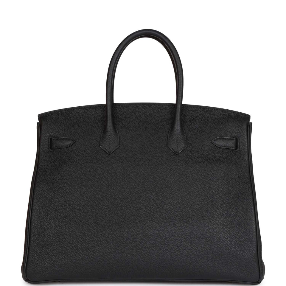 Hermes Birkin 35 Black Togo Palladium Hardware