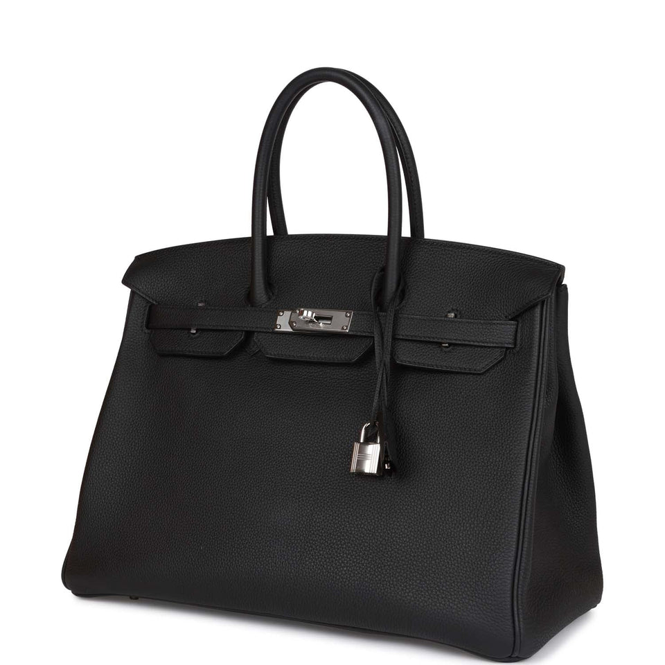 Hermes Birkin 35 Black Togo Palladium Hardware