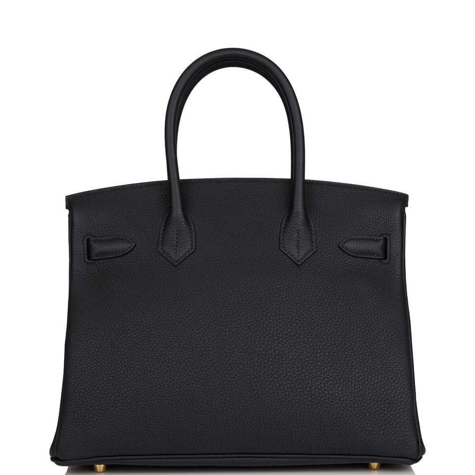 Hermes Birkin 30 Black Togo Gold Hardware