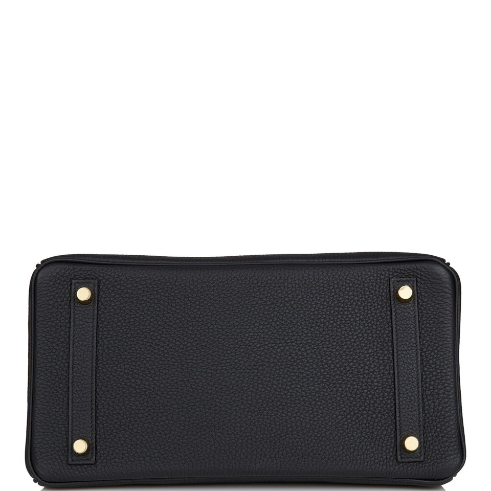 Hermes Birkin 30 Black Togo Gold Hardware