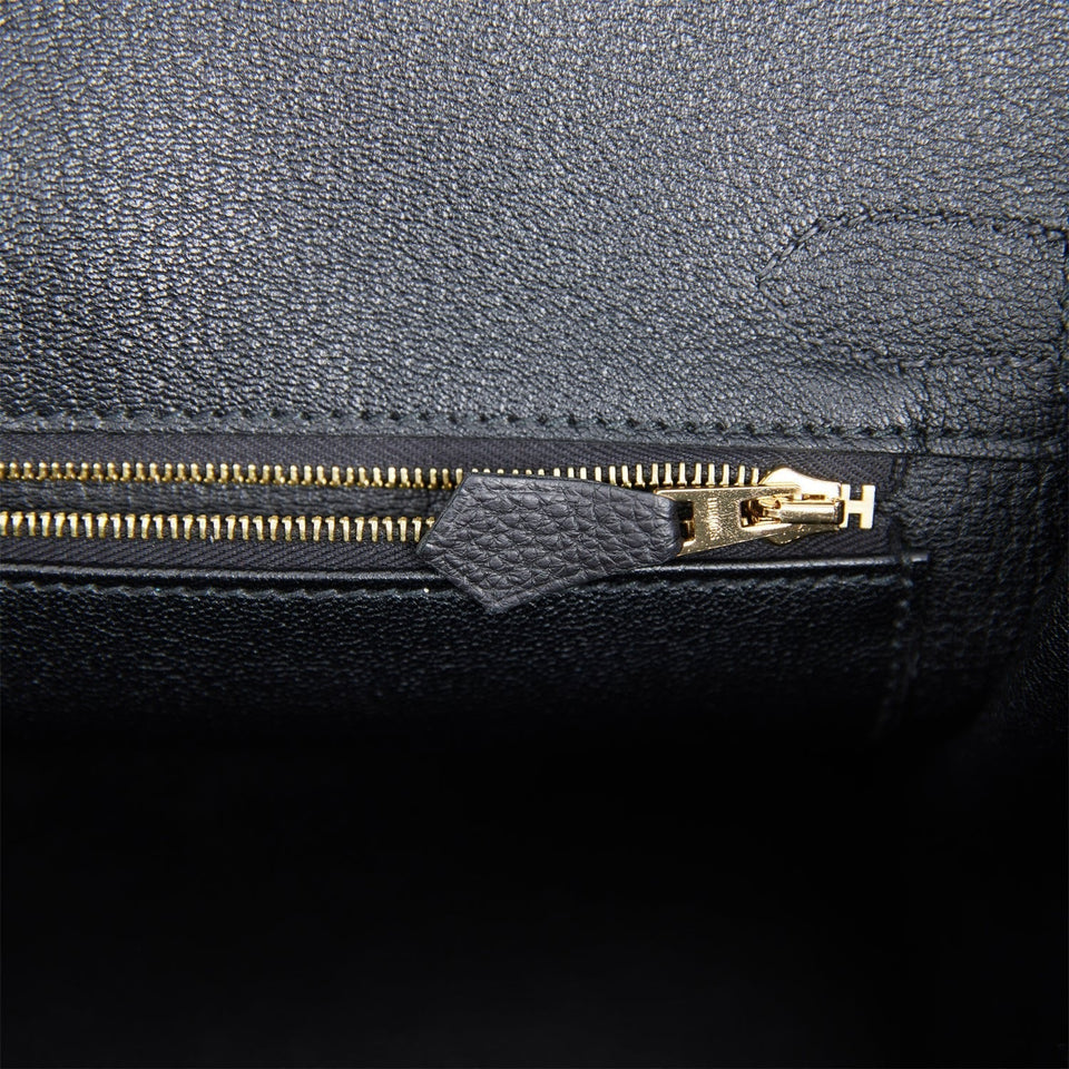 Hermes Birkin 30 Black Togo Gold Hardware