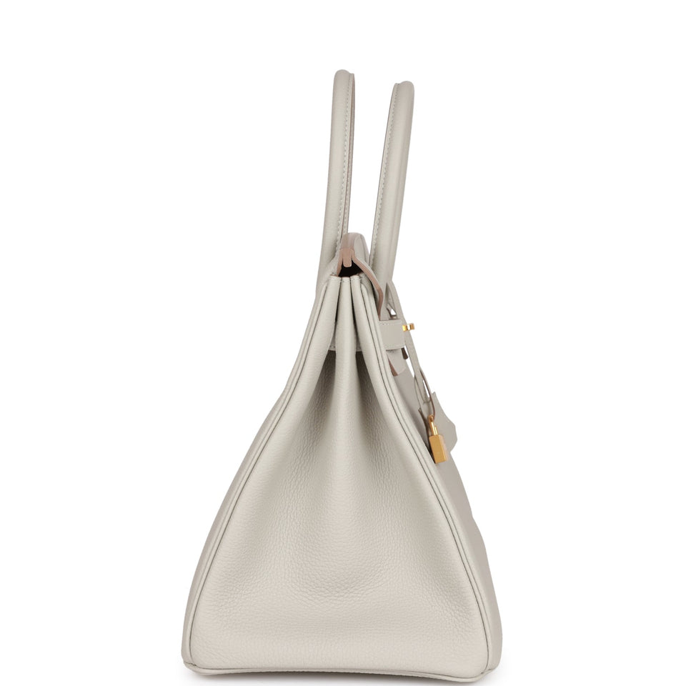Hermes Birkin 35 Gris Perle Togo Gold Hardware