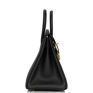 Hermes Birkin 25 Black Togo Gold Hardware