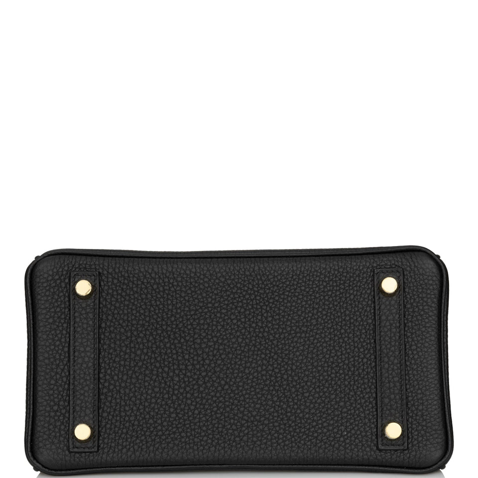Hermes Birkin 25 Black Togo Gold Hardware