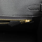 Hermes Birkin 25 Black Togo Gold Hardware
