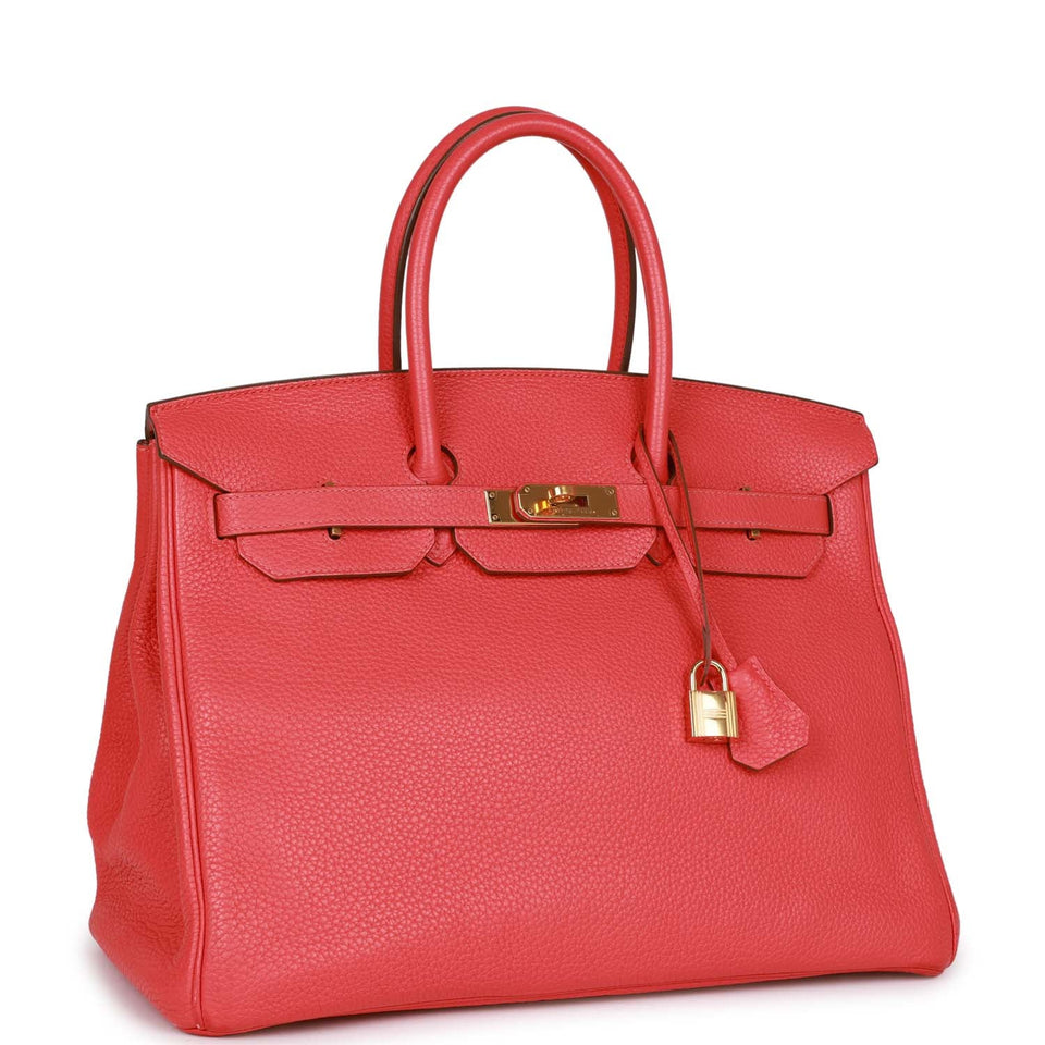 Hermes Birkin 35 Bougainvillea Clemence Gold Hardware