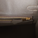 Hermes Special Order (HSS) Birkin 25 Beton and Etain Togo Brushed Gold Hardware