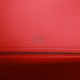 Hermes Casaque Birkin Sellier 30 Rouge Sellier and Bleu Indigo Epsom Palladium Hardware