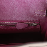 Hermes Special Order (HSS) Birkin 25 Gris Asphalte and Anenome Togo Brushed Palladium Hardware