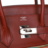 Hermes Birkin 35 Vibrato Rouge H Boxcalf Palladium Hardware