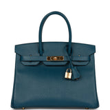 Hermes Birkin 30 Colvert Epsom Gold Hardware