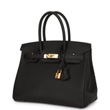 Hermes Birkin 30 Black Togo Gold Hardware