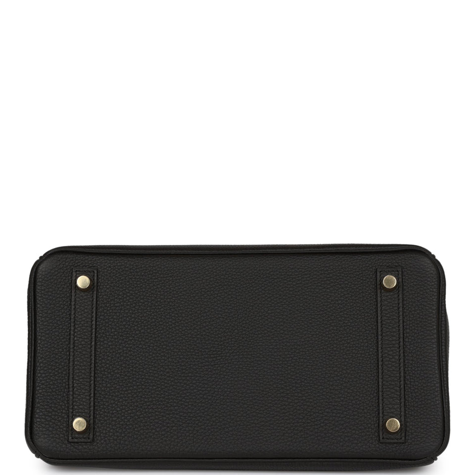 Hermes Birkin 30 Black Togo Gold Hardware