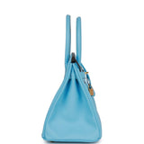 Hermes Birkin 30 Celeste Epsom Gold Hardware